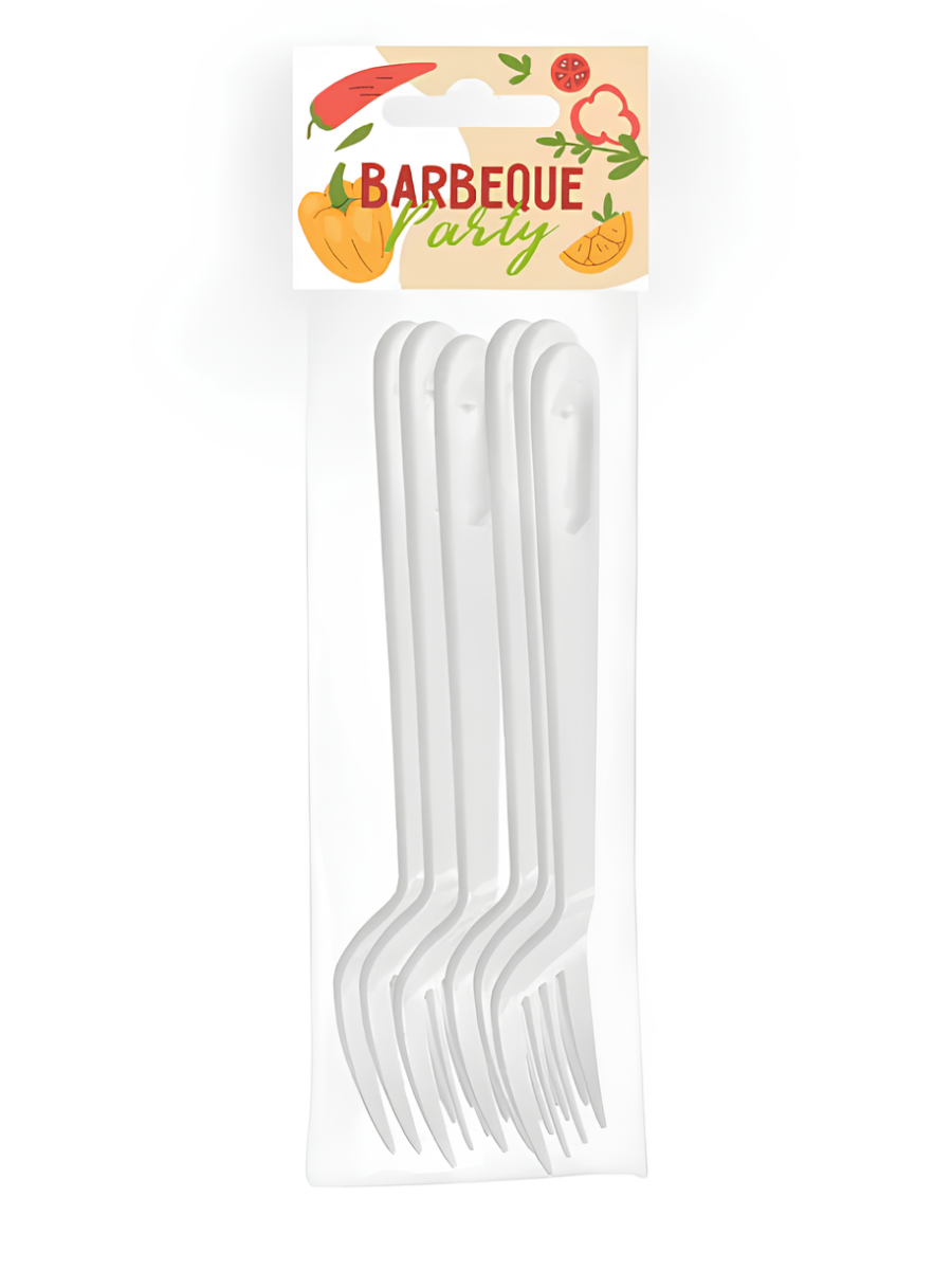 Набор вилок пласт.BBQ party 6шт 