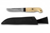 Нож “Рыбак'' Х12МФ Х12МФ кован.ст. (карельская берёза,чёрный граб,  60-62 HRC)