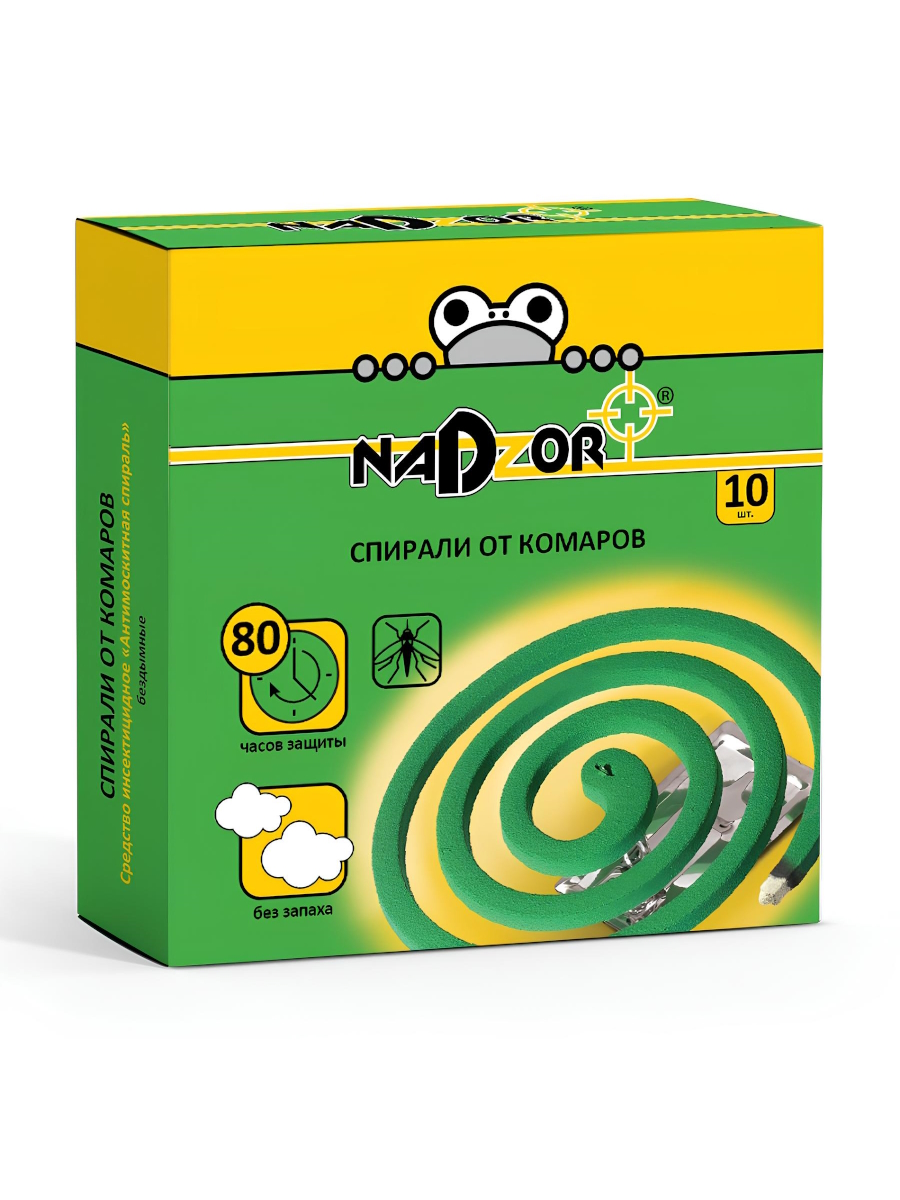 Спирали от комаров Nadzor, 10 шт