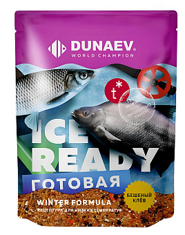 Прикормка DUNAEV ICE-READY 0,75кг Мотыль
