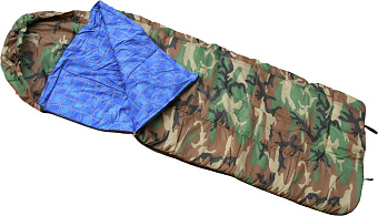 Спальный мешок с капюшоном (одеяло, комбинированный, 1,0-2,0 м)