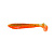 Силиконовая приманка BASS PRO Plump Ribtail 3,4'' Chartreuse Orange