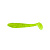 Силиконовая приманка BASS PRO Plump Ribtail 3,4'' Chartreuse Matt