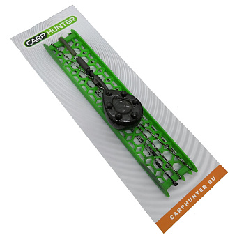 Готовый карповый монтаж ''Безопасная клипса'' CarpHunter груз ''Гриппа''