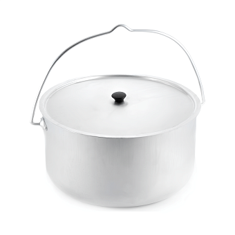 Котелок костровой ''СЛЕДОПЫТ'' цилиндрический  8л, алюм.