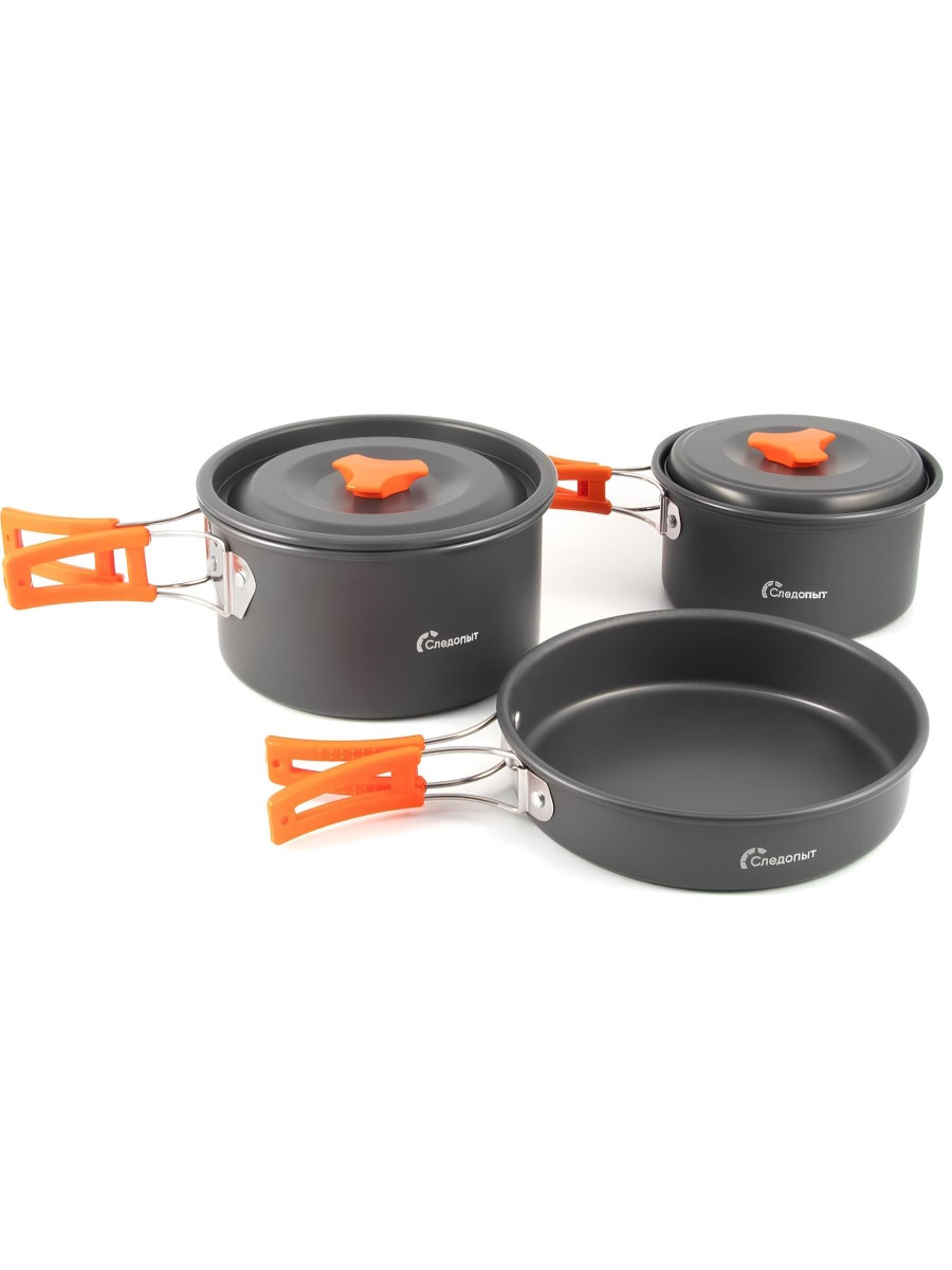 Набор кемпинговой посуды СЛЕДОПЫТ - Travel на 3-4 персоны