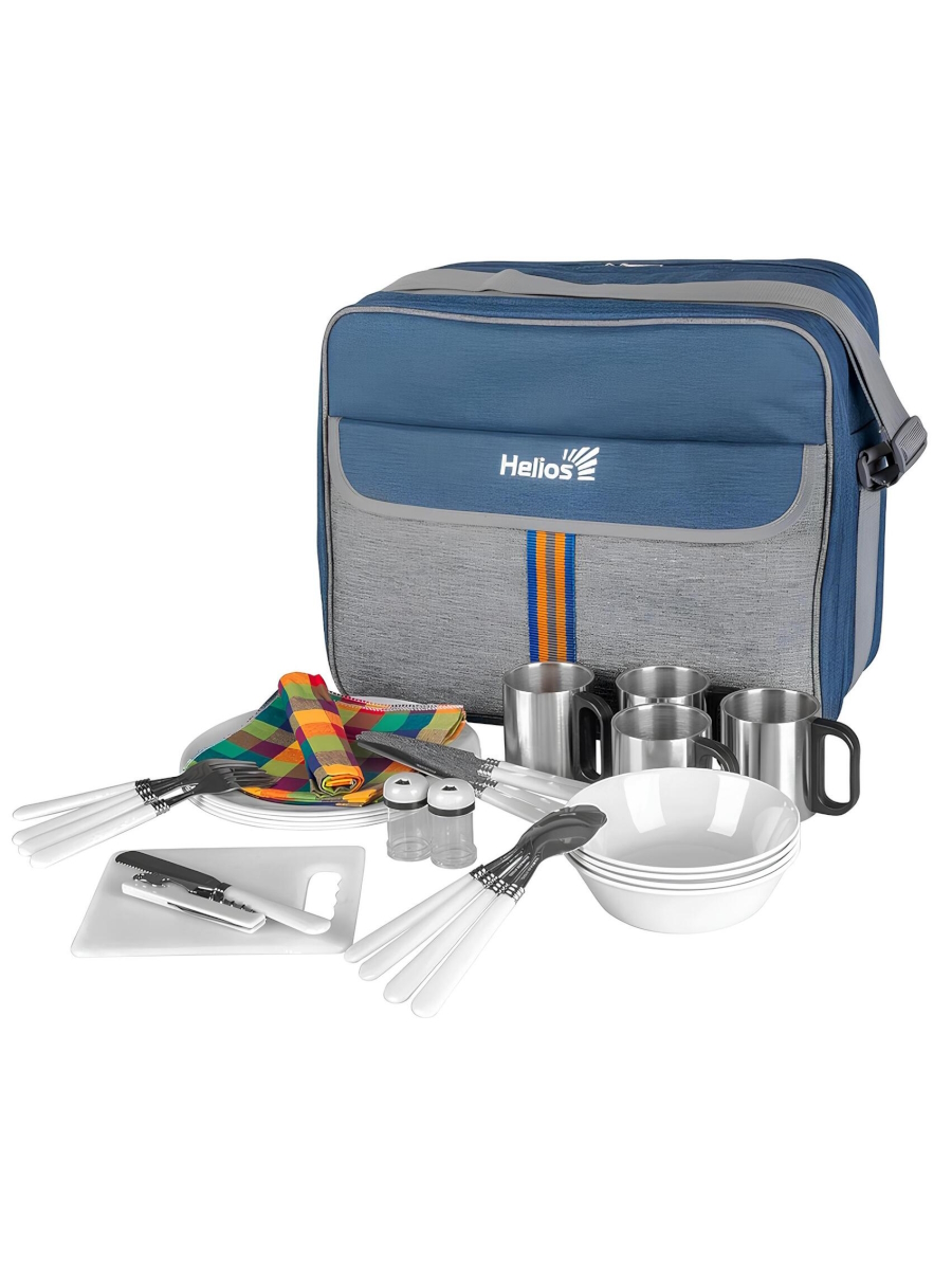 Набор для пикника на 4 персоны LUXE HS-425(4)BG Helios