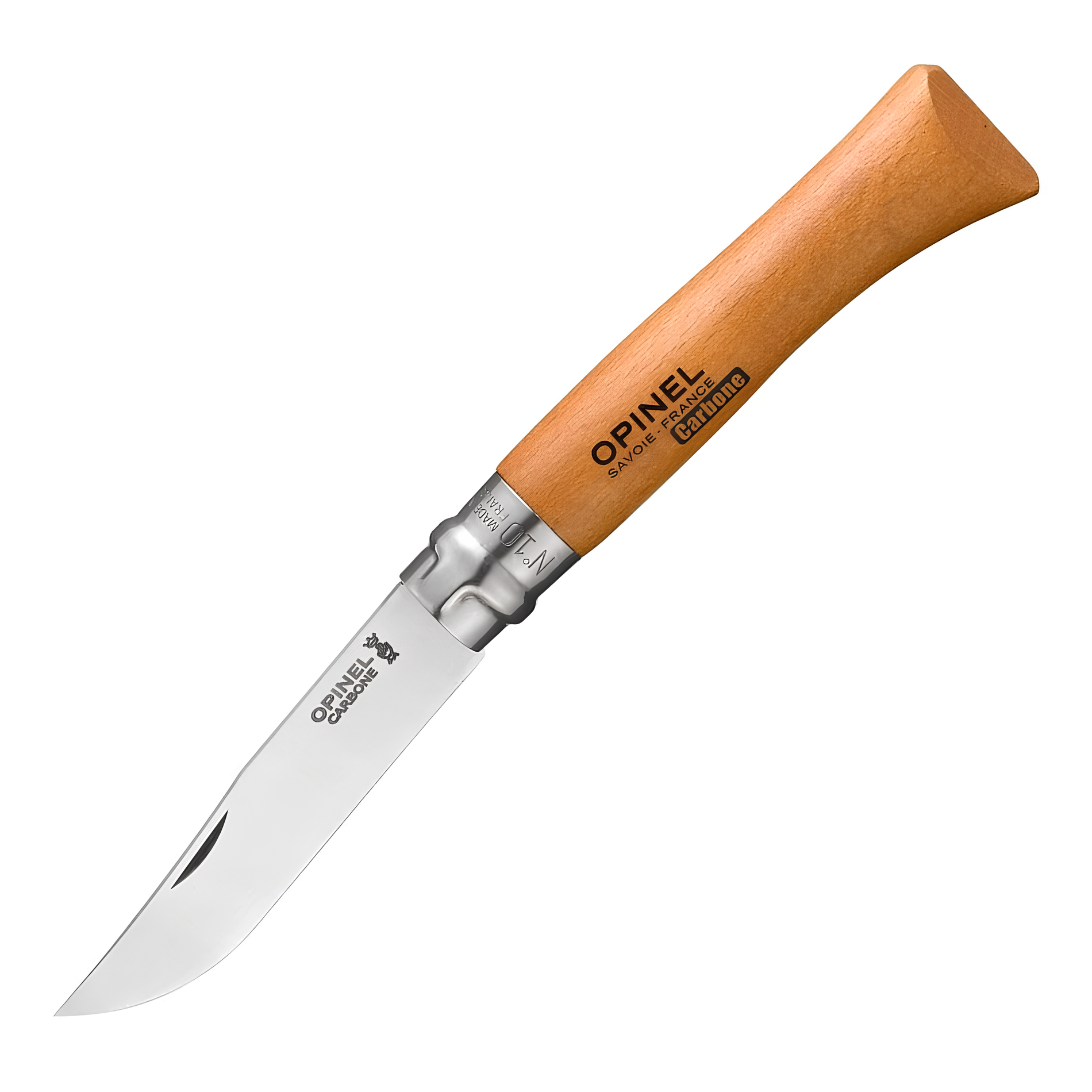 Нож складной Opinel №10 VRN Carbon Tradition(углерод.сталь)