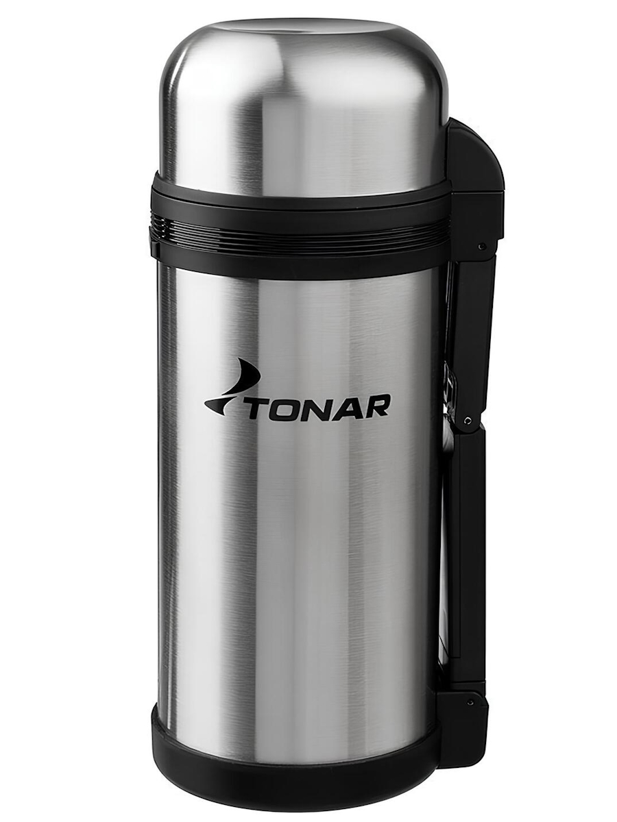 Термос TONAR с доп. чашкой и складной ручкой 1,0 - 1,8л