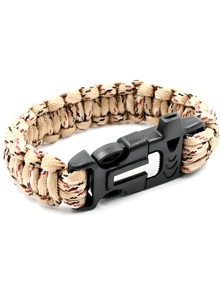 Браслет ''СЛЕДОПЫТ'' паракорд, свисток, огниво