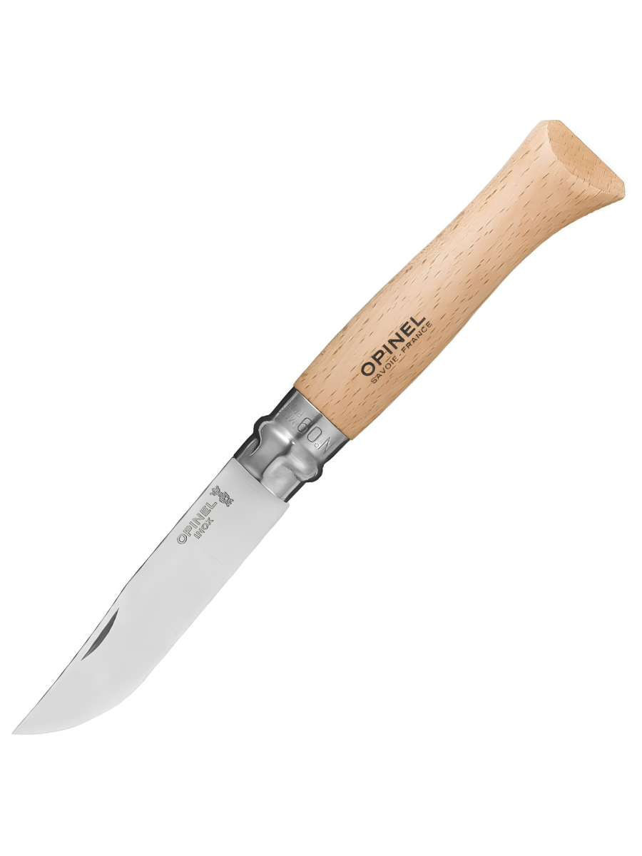Нож складной Opinel №9 нерж.сталь,рукоять дуб, карт.уп. 