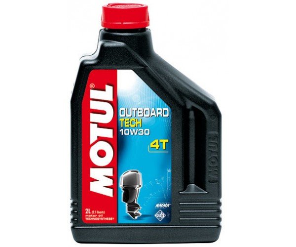 Масло лодочное Motul 4Т п/синт Outboard Tech 10w30 FC-W /1L/