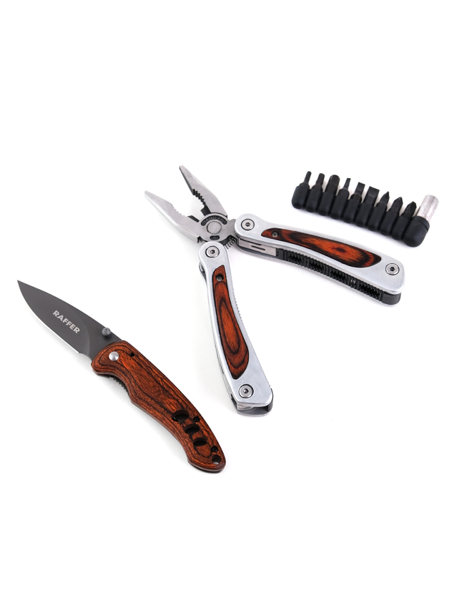 Набор 2в1 мультитул и нож Raffer KN-082А
