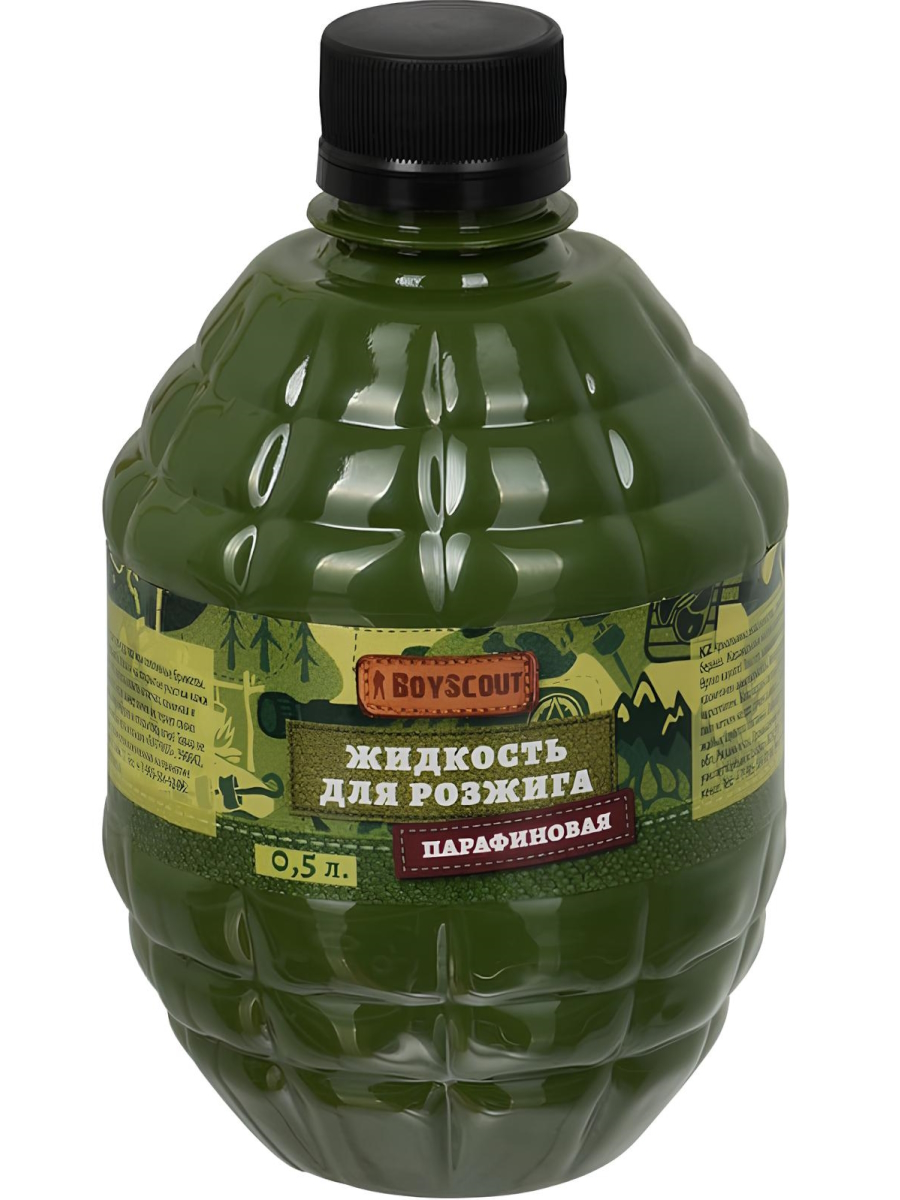 Жидкость для розжига Boyscout 0,5л парафиновая 
