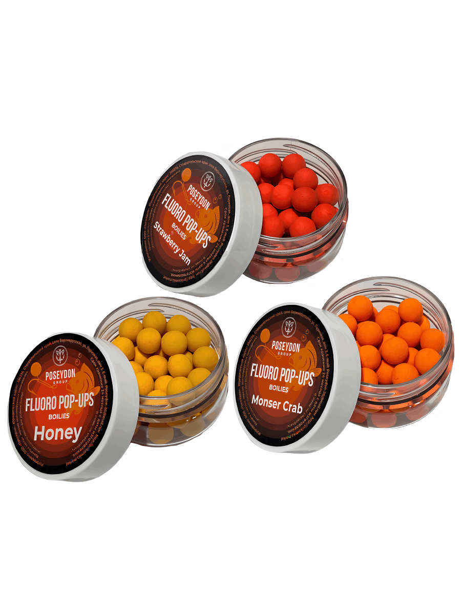 Бойлы "Посейдон" FLUORO POP-UPS