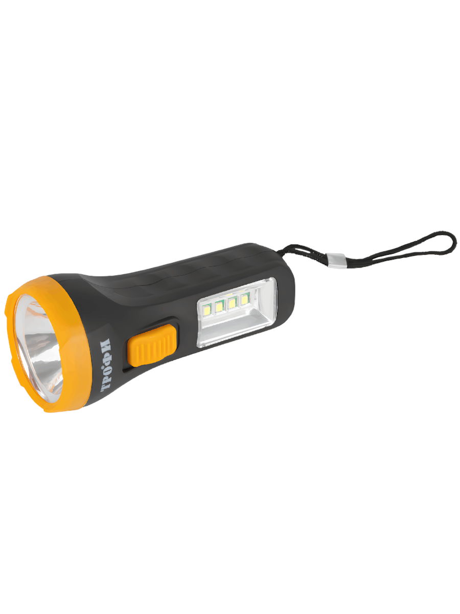 Фонарь универсальный Трофи UB-101 1SMD + 4LED 1Вт 