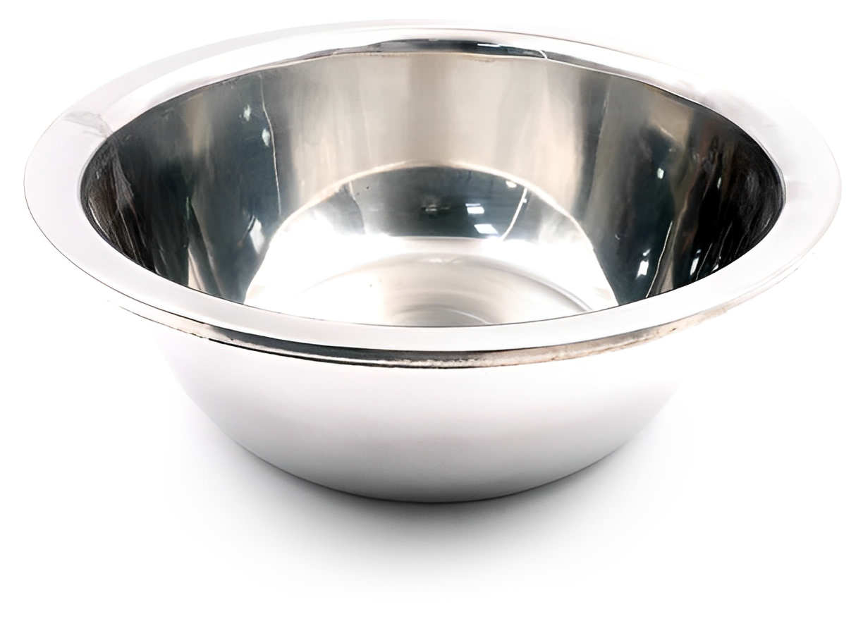 Миска СЛЕДОПЫТ нерж. высокие края, d 21 см, h 9 см, 1,9 л