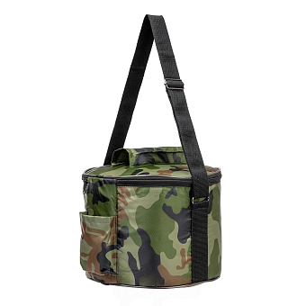 Жерлица с угловой стойкой в СУМКЕ с катушками d85-90 цв. ассорти (уп.10шт)