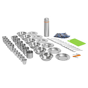 Набор для пикника Кемпинг на 6 персон с термосом HS-N6T-G Helios, шт
