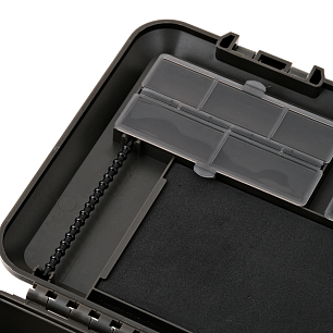Кейс Kudos HL01 (345*175*55) 2-стор. с поводочницей, 3 отд. + 3 отд. с инд.кр.