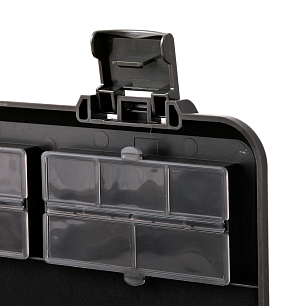 Кейс Kudos HL01 (345*175*55) 2-стор. с поводочницей, 3 отд. + 3 отд. с инд.кр.