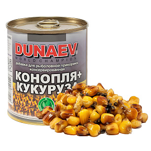 Добавка для прикормки ''DUNAEV'' ж/б 320 мл. Конопля Кукуруза