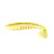 Силиконовая приманка BASS PRO Avara 3,8'' Chartreuse/White